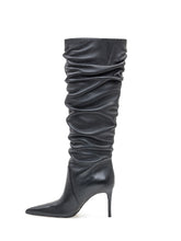Michael Kors Dawn Heeled Black Leather Boots - COLLEZIONE TEAM EC | $store$