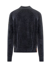 Blue Velvet-Effect Wool Crewneck Sweater RRD - COLLEZIONE TEAM EC | $store$