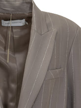 Simona Corsellini Grey Striped Blazer - COLLEZIONE TEAM EC | $store$