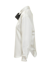 Simona Corsellini White Shirt with Black Bow - COLLEZIONE TEAM EC | $store$