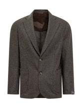 Barba Brown Wool Prince of Wales Jacket - Barba Jacket | $store$