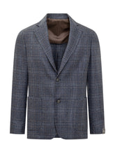 Barba Jacket Blue Checked Wool Blazer - Barba Jacket | $store$