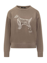 Lauren Ralph Lauren Taupe Sweater With Dog Embroidery - COLLEZIONE TEAM EC | $store$