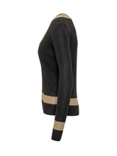 Lauren Ralph Lauren Black Sweater With Gold Logo And Trim - COLLEZIONE TEAM EC | $store$