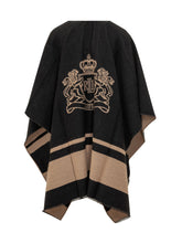 Poncho Jacquard con Dettaglio Crest - Accessori Donna | $store$