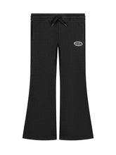 Diesel Kids Black Flared Pants with Logo - COLLEZIONE TEAM EC | $store$
