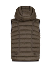 Diesel Kids Green Padded Vest with Hood - COLLEZIONE TEAM EC | $store$
