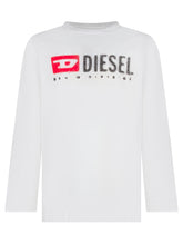 Diesel Kids White Long-Sleeve Top with Logo - COLLEZIONE TEAM EC | $store$