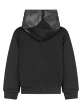 Diesel Kids Black Hoodie with Metallic Print - COLLEZIONE TEAM EC | $store$