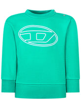 Diesel Kids Felpa Verde con Logo - Abbigliamento Bambini | $store$