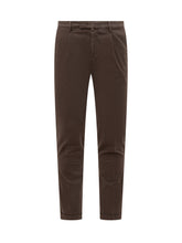 Briglia Brown Slim Fit Cotton Trousers - Briglia | $store$