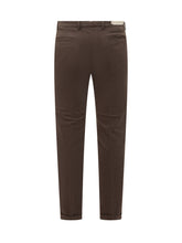 Briglia Brown Slim Fit Cotton Trousers - Briglia | $store$