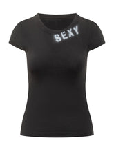 Dsquared2 Black T-Shirt with Sexy Print - COLLEZIONE TEAM EC | $store$