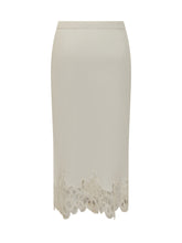 Fabiana Filippi Gonna Avorio con Orlo in Pizzo - Abbigliamento Donna | $store$