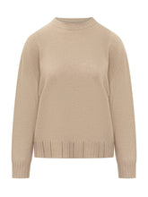 Fabiana Filippi Beige Wool Crew Neck Sweater - COLLEZIONE TEAM EC | $store$
