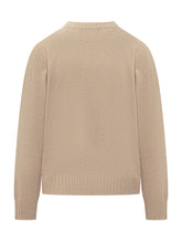 Fabiana Filippi Beige Wool Crew Neck Sweater - COLLEZIONE TEAM EC | $store$