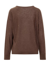 Fabiana Filippi Brown Lurex Sweater - COLLEZIONE TEAM EC | $store$