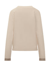 Fabiana Filippi Beige V-Neck Sweater - COLLEZIONE TEAM EC | $store$