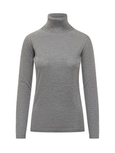 Fabiana Filippi Grey Lightweight Turtleneck - COLLEZIONE TEAM EC | $store$