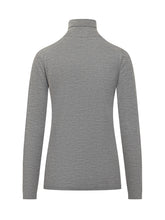 Fabiana Filippi Grey Lightweight Turtleneck - COLLEZIONE TEAM EC | $store$