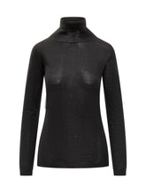 Fabiana Filippi Black Sheer Lightweight Turtleneck - COLLEZIONE TEAM EC | $store$