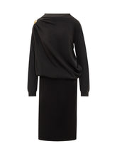 Black Draped Dress by Fabiana Filippi - COLLEZIONE TEAM EC | $store$