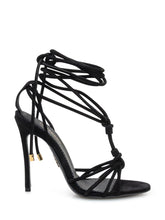 Dsquared2 Black Strappy Sandals with High Heel - COLLEZIONE TEAM EC | $store$