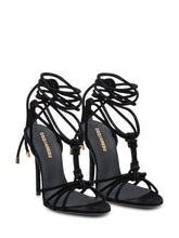 Dsquared2 Black Strappy Sandals with High Heel - COLLEZIONE TEAM EC | $store$
