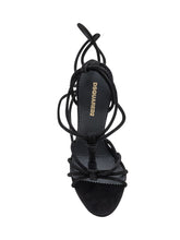 Dsquared2 Black Strappy Sandals with High Heel - COLLEZIONE TEAM EC | $store$