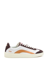 Dsquared2 1964 White and Brown Leather and Suede Sneakers - COLLEZIONE TEAM EC | $store$