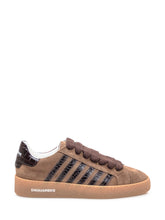 Dsquared2 Brown Suede Sneakers with Leather Details - COLLEZIONE TEAM EC | $store$