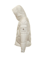 Moncler White Down Jacket with Shearling Inserts - COLLEZIONE TEAM EC | $store$