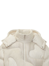 Moncler White Down Jacket with Shearling Inserts - COLLEZIONE TEAM EC | $store$