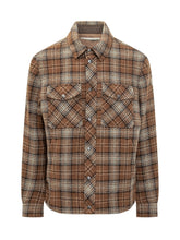 Brown Checked Wool Overshirt Moncler - COLLEZIONE TEAM EC | $store$