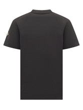 T-shirt Logo Multicolor Nera Moncler - COLLEZIONE TEAM EC | $store$