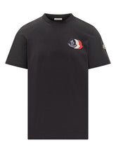 Black Tricolor Logo T-shirt Moncler - COLLEZIONE TEAM EC | $store$