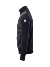 Blue Quilted Front Cardigan Moncler - COLLEZIONE TEAM EC | $store$