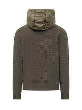 Cardigan Moncler Verde con Cappuccio - Abbigliamento Uomo | $store$