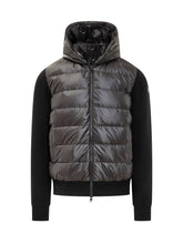 Moncler Cardigan con Pannello Imbottito e Cappuccio - Abbigliamento Uomo | $store$