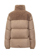 Moncler Esnaie Women s Beige Down Jacket with Shearling - COLLEZIONE TEAM EC | $store$