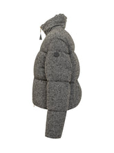Moncler Piumino Brezesse Grigio Tessuto Tweed - Abbigliamento Donna | $store$