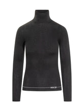 Dolcevita Nero Aderente in Maglia Tecnica di Moncler - Abbigliamento Donna | $store$
