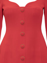 Red short dress with buttons Rebecca Vallance - COLLEZIONE TEAM EC | $store$