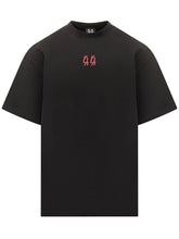 44 Label Group T-Shirt Nera Logo Rosso Uomo - 44 Label Group | $store$