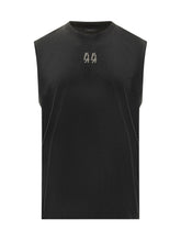 44 Label Group T-Shirt Senza Maniche Nera con Logo Ricamato - 44 Label Group | $store$