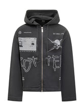 44 Label Group Felpa con Stampe e Cappuccio - 44 Label Group | $store$