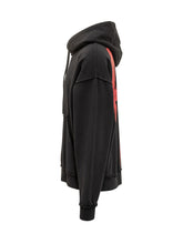 44 Label Group Felpa Hoodie Nera con Logo Ricamato - 44 Label Group | $store$