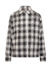 Des Phemmes Checked Shirt with Rhinestones - COLLEZIONE TEAM EC | $store$
