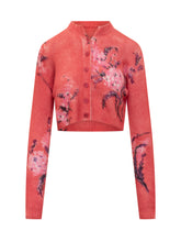 Des Phemmes cropped cardigan with print. - COLLEZIONE TEAM EC | $store$