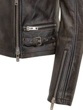 Sword Giacca Chiodo in Pelle Nera - Abbigliamento Donna | $store$